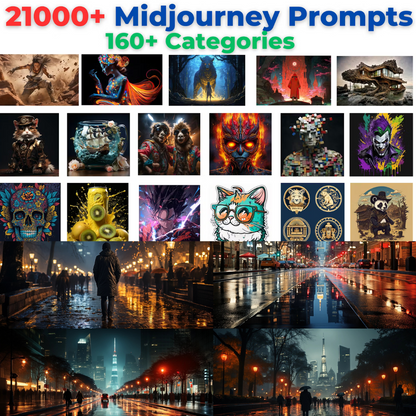 21,000 Midjourney Prompts